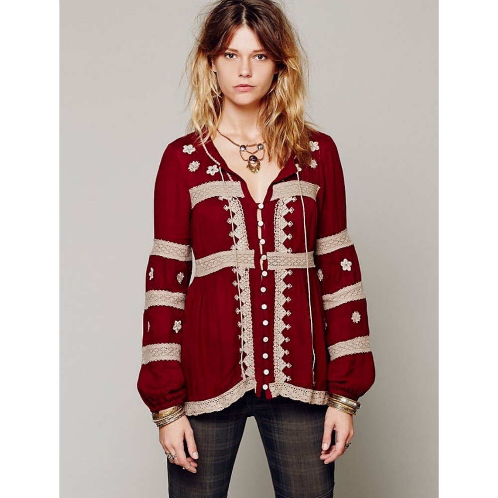 Free People Peasant Tunic Size Medium